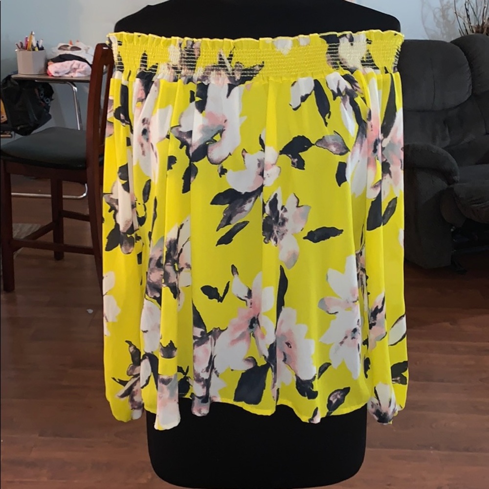 Over the shoulder blouse